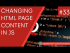 Changing Page Content