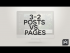Posts vs. Pages
