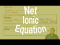 Net Ionic Equation