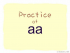 Sound of Cantonese : aa