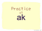 Sound of Cantonese : ak