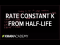 Rate constant k from half-life example | Knetics | Chemistry | Khan Academy