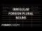 Irregular plural nouns | foreign plurals | The parts of speech