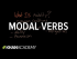 Modal verbs | The parts of speech