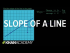 Finding the slope of a line from its graph