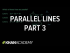 Parallel lines 3