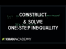 Constructing and solving a one-step inequality | Linear inequalities
