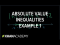 Absolute value inequalities example 1 | Linear equations