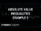 Absolute value inequalities example 3 | Linear equations