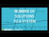 Analyzing solutions to linear systems graphically 1