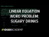 Mixture problems 3 | Linear equations