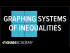 Graphing systems of inequalities and checking solutions example I