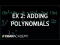 Example 2: Adding polynomials