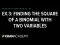 Example 3: Finding the square of a binomial with two variables