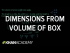 Dimensions from volume of box | Quadratic equations