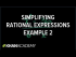 Simplifying rational expressions 3 | Polynomial and rational functions I