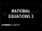 Solving rational equations 3 | Polynomial and rational functions I