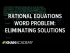 Applying rational equations 3 | Polynomial and rational functions I