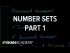 Number sets 1 | Fractions | Pre-Algebra