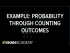 Example: Probability through counting outcomes | Precalculus