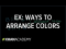 Example: Ways to arrange colors | Probability and combinatorics | Precalculus