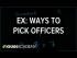 Example: Ways to pick officers | Probability and combinatorics | Precalculus
