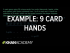Example: 9 card hands | Probability and combinatorics | Precalculus