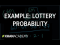 Example: Lottery probability | Probability and combinatorics | Precalculus