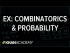 Example: Combinatorics and probability | Probability and combinatorics | Precalculus
