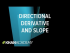 Directional derivatives and slope