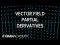Partial derivatives of vector fields