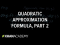 Quadratic approximation formula, part 2