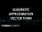 Vector form of multivariable quadratic approximation