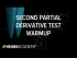 Warm up to the second partial derivative test