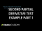 Second partial derivative test example, part 1