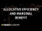 Allocative efficiency and marginal benefit