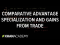 Comparative advantage specialization and gains from trade