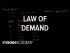 Law of demand | Supply, demand, and market equilibrium