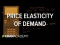 Price elasticity of demand | Elasticity