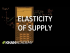 Elasticity of supply | Elasticity
