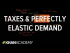 Taxes and perfectly elastic demand