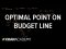 Optimal point on budget line
