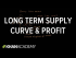 Long term supply curve and economic profit