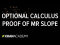 Optional calculus proof to show that MR has twice slope of demand