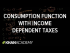 Consumption function with income dependent taxes
