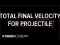 Total final velocity for projectile | Two-dimensional motion
