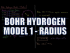 Bohr Hydrogen Model 1: Radius