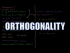 Orthogonality