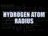 Hydrogen Atom Radius