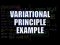 Variational Principle Example